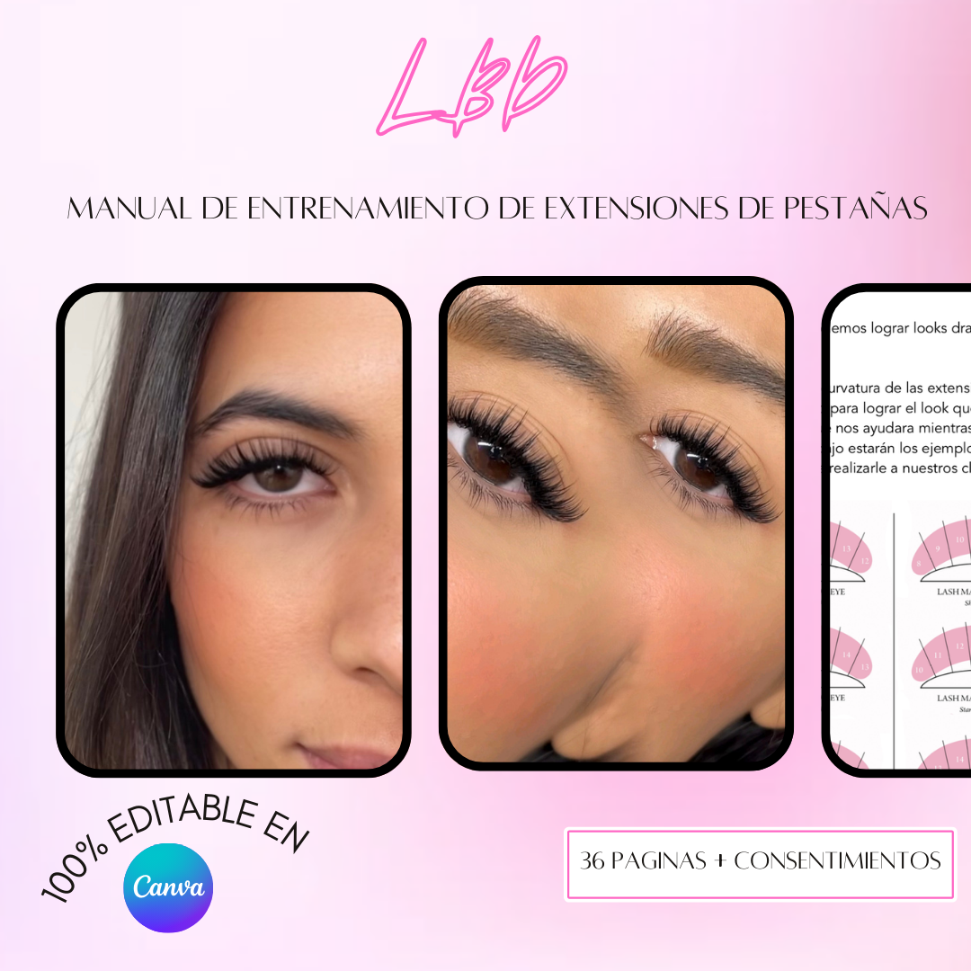 Manual para aplicación de Extensiones de Pestañas